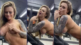 Tati Weg luciendo sus voluminosos pechos y provocando excitación en sus pezones