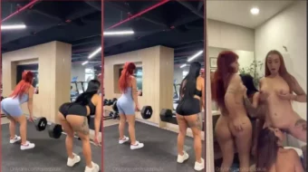 Paula Daniela de OnlyFans haciendo videos calientes con amigos después de entrenar