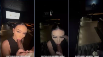 Mamada casera de Auhneesh Nicole chupando una gran polla negra