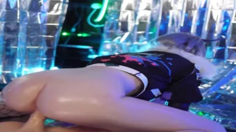 Video de Fansly de Cosplay en el que Little_emo_kitten monta desnuda un consolador