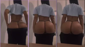 Daniela solo se extiende del olor a tanga traviesa